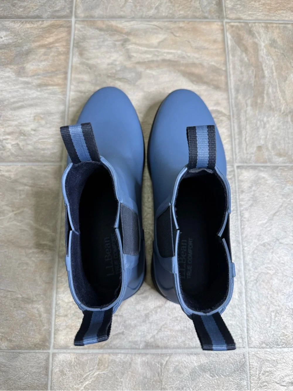 L.L. Bean Rugged Wellie Chelsea Rain Boot Women’s Shoe Size 7 Blue Preowned